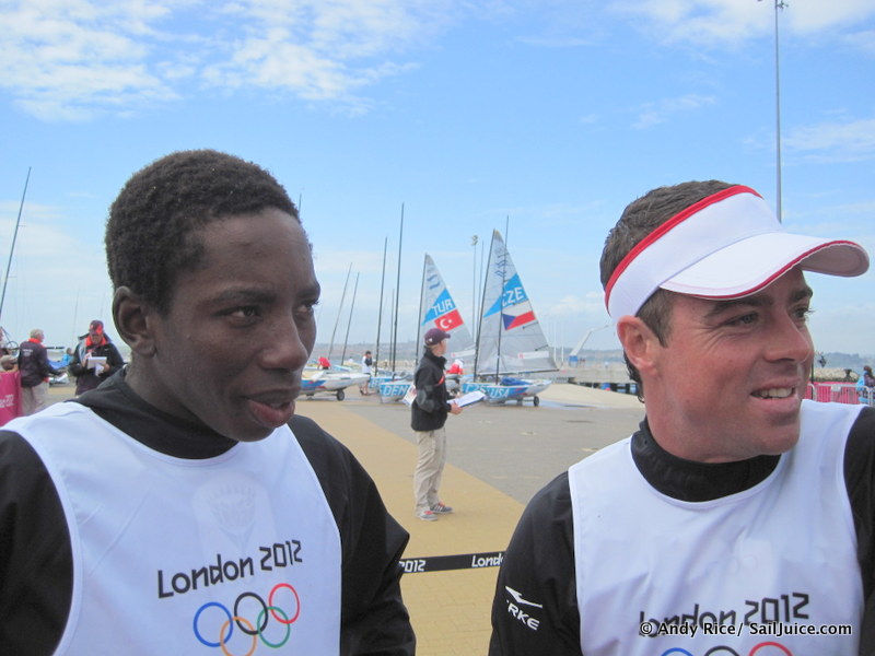 South African sailors Asenathi Jim & Roger Hudson