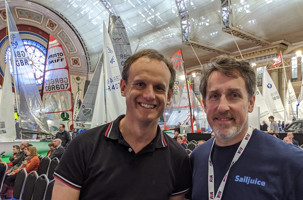 Mark Jardine & Andy Rice at the RYA Dinghy Show