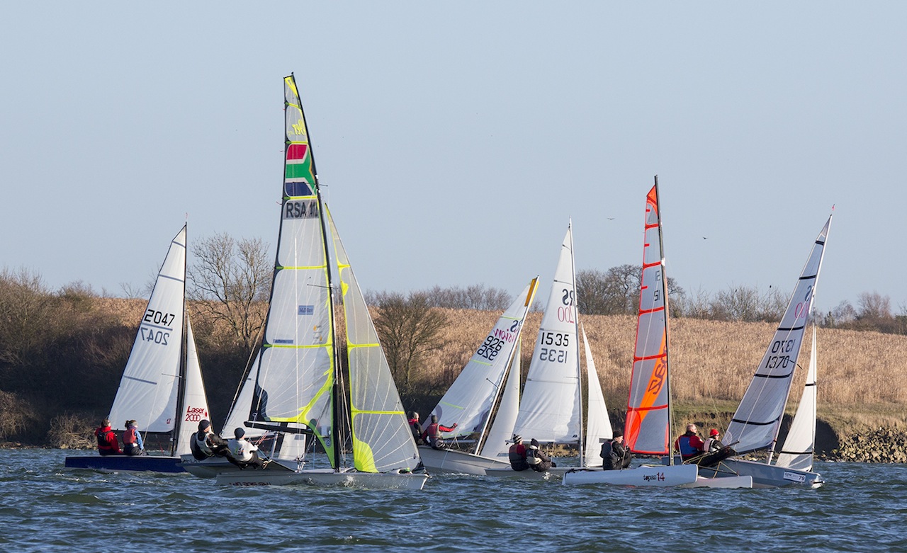 Lasers, RS800s and Fireballs revel in a windy Grafham Grand Prix