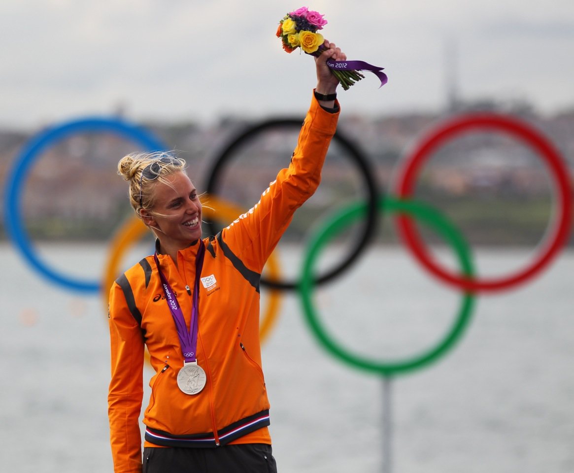 © Richard Langdon: Marit Bouwmeester celebrates her Silver Medal