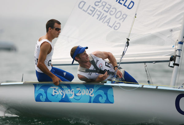 Rogers & Glanfield showing the focus that brought them two silver medals