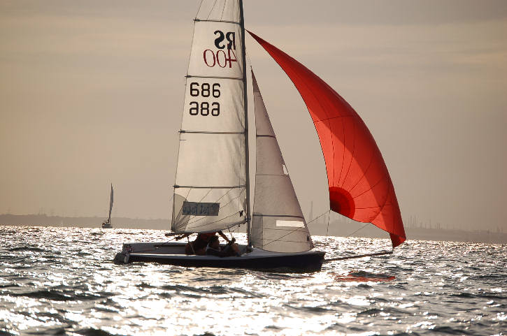 RS400 racing in the Solent