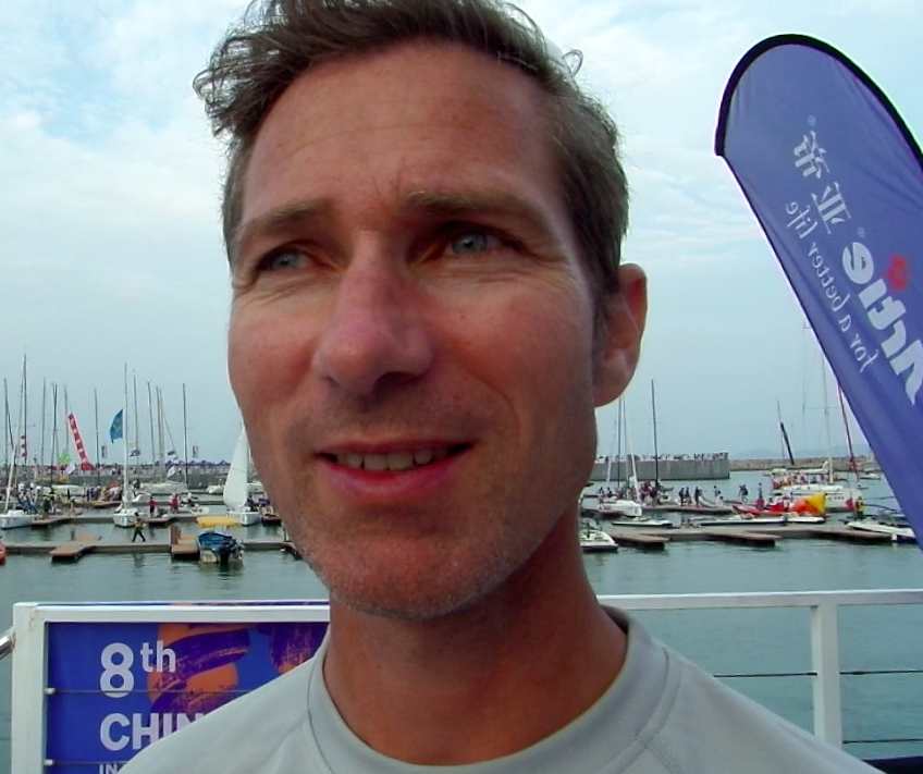 Simon Cooke Vatti speaks about racing at the 8th China Cup International Regatta in Shenzhen, October 2014
